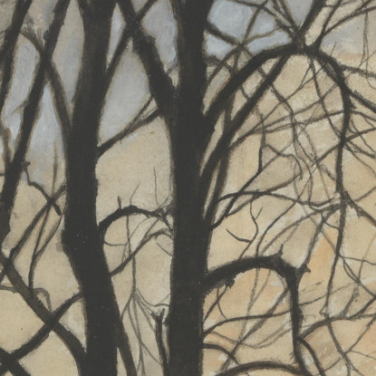 Albero E Cielo Léon Spilliaert lsp1 quadro stampato su tela