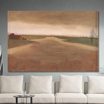 Paesaggio Keignaertkreek A Zandvoorde Léon Spilliaert lsp70 quadro stampato su tela