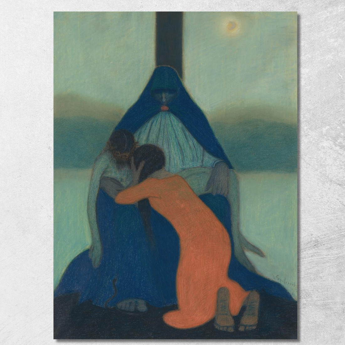 Pietro Léon Spilliaert lsp89 quadro stampato su tela Pietro Léon Spilliaert lsp89 quadro stampato su tela
