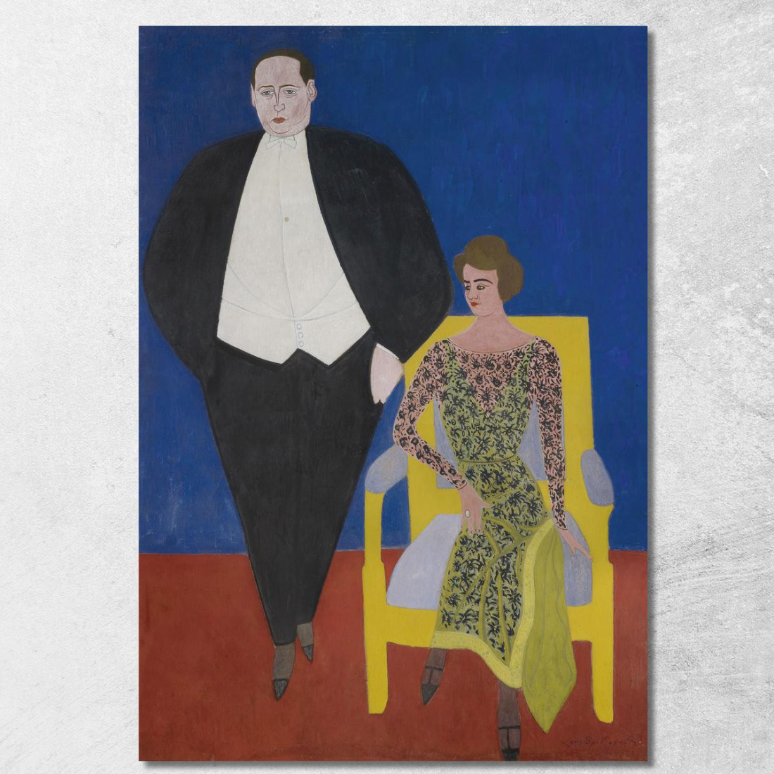 Ritratto Di Gustave E Norine Van Hecke Léon Spilliaert lsp92 quadro stampato su tela Ritratto Di Gustave E Norine Van Hecke Léon Spilliaert lsp92 quadro stampato su tela