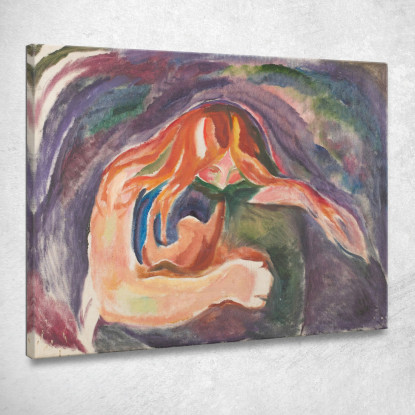 Vampiro Edvard Munch em383 quadro stampato su tela