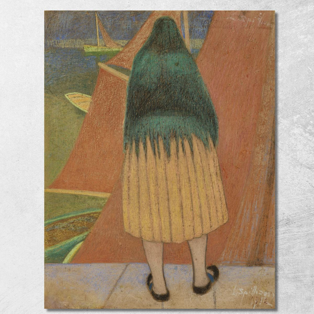 Pescatrice Léon Spilliaert lsp111 quadro stampato su tela