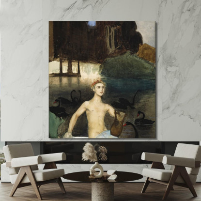 Fantasia Magnus Enckell mek16 quadro stampato su tela