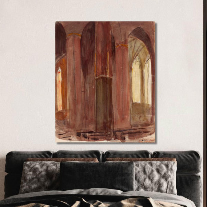 Interno Della Cattedrale Magnus Enckell mek28 quadro stampato su tela