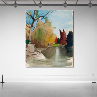 Paesaggio 2 Magnus Enckell mek37 quadro stampato su tela