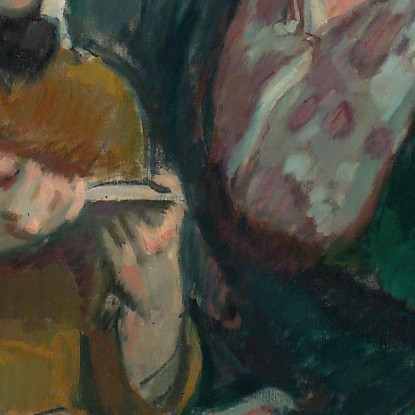 La Signora Esther Cederhvarf Con Suo Figlio Magnus Enckell mek44 quadro stampato su tela