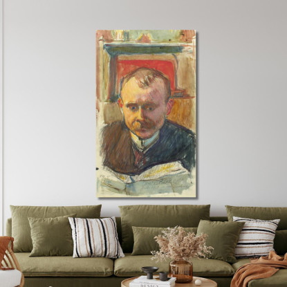 Ritratto Di Edvard Richter Magnus Enckell mek51 quadro stampato su tela