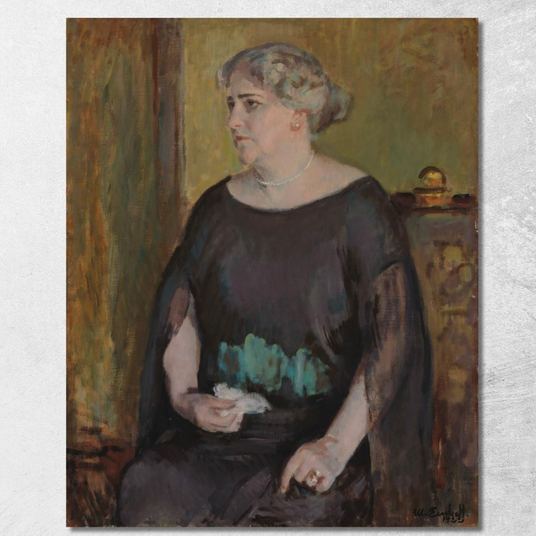Ritratto Della Signora Lydia Keirkner Magnus Enckell mek54 quadro stampato su tela Ritratto Della Signora Lydia Keirkner Magnus Enckell mek54 quadro stampato su tela