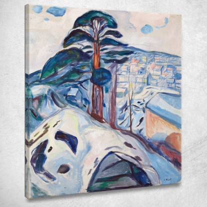 Inverno A Kragerø Edvard Munch em394 quadro stampato su tela