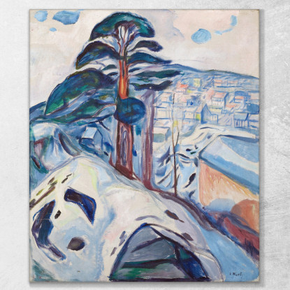 Inverno A Kragerø Edvard Munch em394 quadro stampato su tela