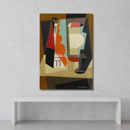 Natura Morta Cubista María Blanchard mbl8 quadro stampato su tela