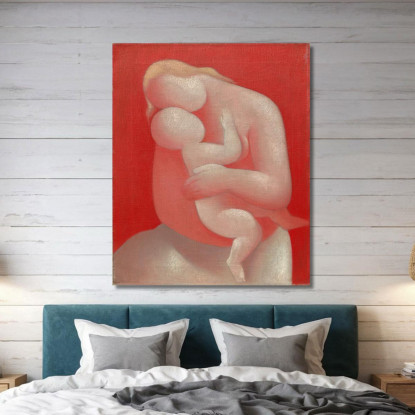 Madonna Rosa Madre Mikuláš Galanda mgl75 quadro stampato su tela