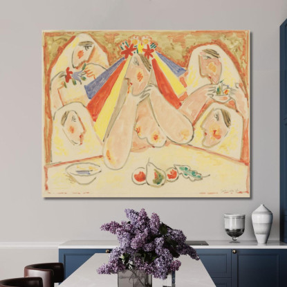 La Sposa Mikuláš Galanda mgl114 quadro stampato su tela