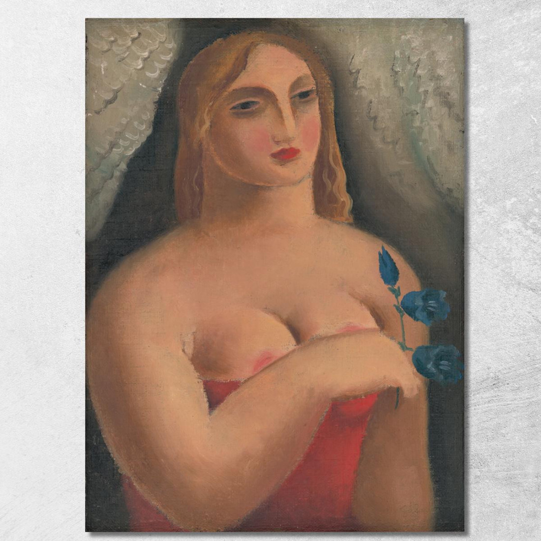 Donna Con Campanule Mikuláš Galanda mgl142 quadro stampato su tela Donna Con Campanule Mikuláš Galanda mgl142 quadro stampato su tela