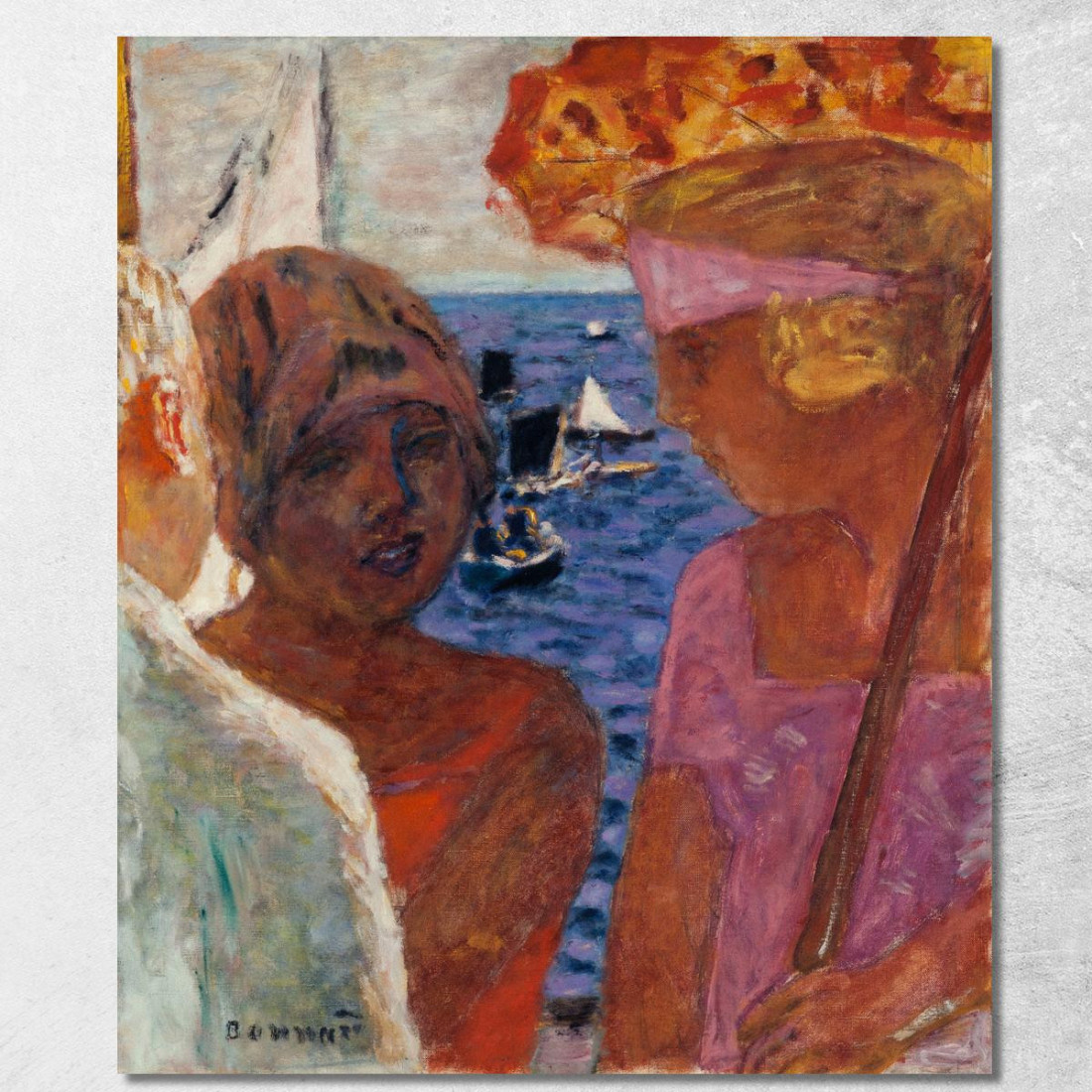 Conversazione Ad Arcachon Pierre Bonnard pbn7 quadro stampato su tela Conversazione Ad Arcachon Pierre Bonnard pbn7 quadro stampato su tela