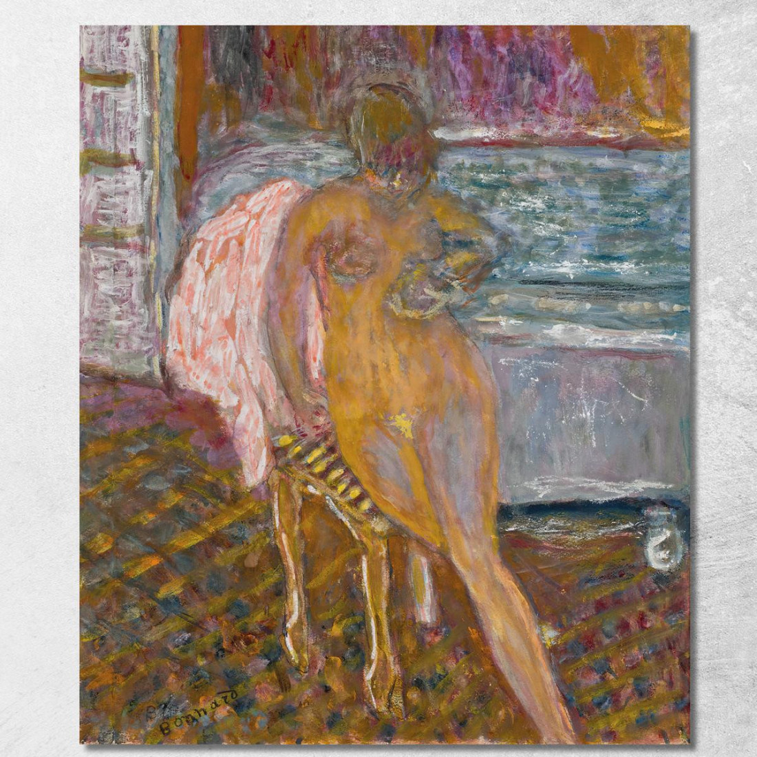 Donna Alla Sua Toilette Pierre Bonnard pbn13 quadro stampato su tela Donna Alla Sua Toilette Pierre Bonnard pbn13 quadro stampato su tela