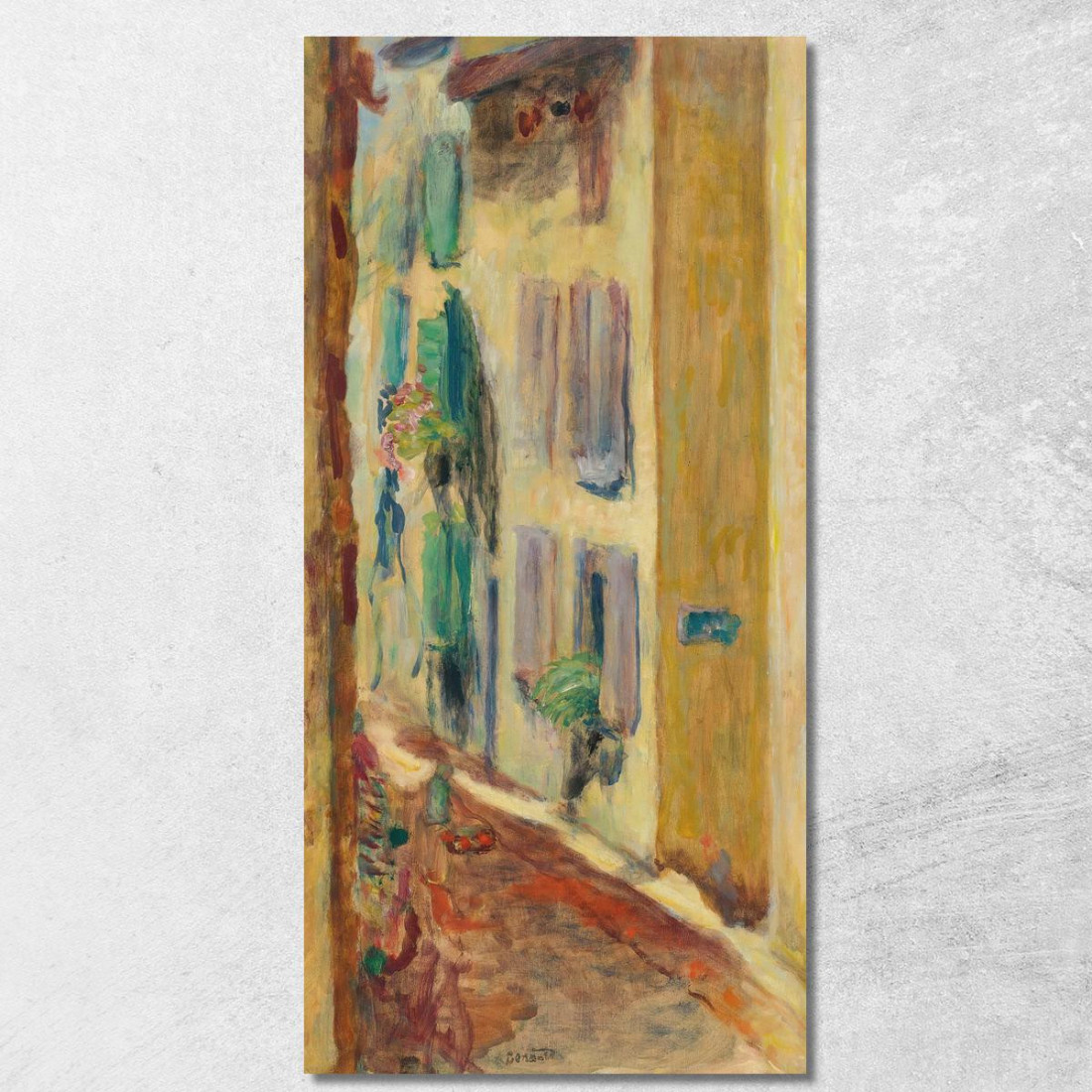 La Strada Con Le Persiane Verdi Pierre Bonnard pbn26 quadro stampato su tela La Strada Con Le Persiane Verdi Pierre Bonnard pbn26 quadro stampato su tela