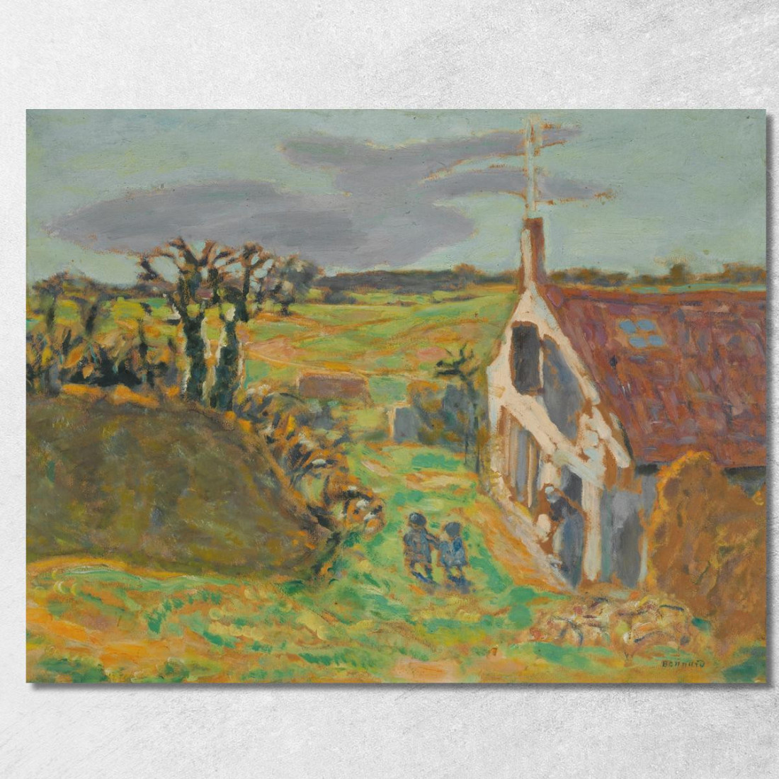 I Due Bambini Vernouillet Pierre Bonnard pbn37 quadro stampato su tela I Due Bambini Vernouillet Pierre Bonnard pbn37 quadro stampato su tela