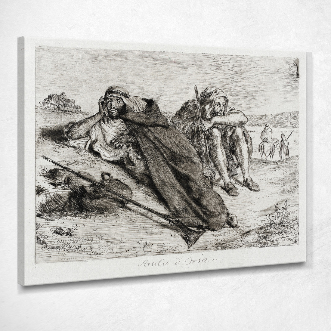 Arabi Di Orano Eugène Delacroix edx12 quadro stampato su tela Arabi Di Orano Eugène Delacroix edx12 quadro stampato su tela