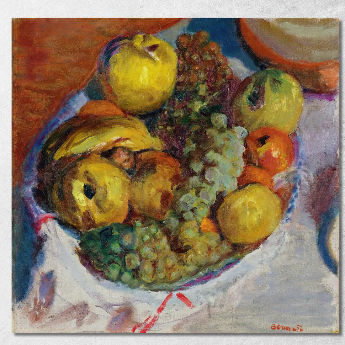 Natura Morta Tre Grappoli D'Uva Pierre Bonnard pbn45 quadro stampato su tela Natura Morta Tre Grappoli D'Uva Pierre Bonnard pbn45 quadro stampato su tela