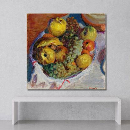 Natura Morta Tre Grappoli D'Uva Pierre Bonnard pbn45 quadro stampato su tela