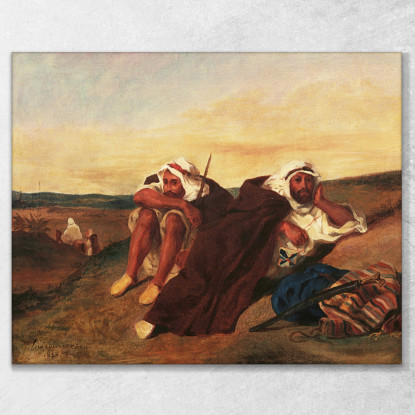 Arabi Di Orano Eugène Delacroix edx13 quadro stampato su tela