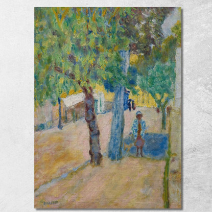 Personaggio Sotto Un Albero Pierre Bonnard pbn54 quadro stampato su tela