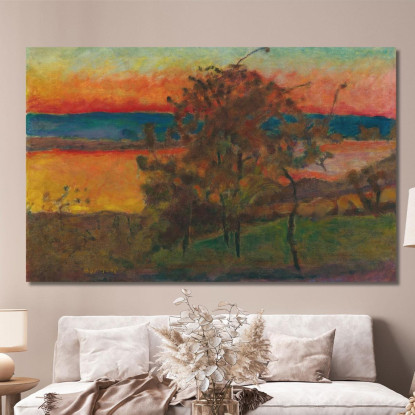 Sole Al Tramonto Pierre Bonnard pbn65 quadro stampato su tela