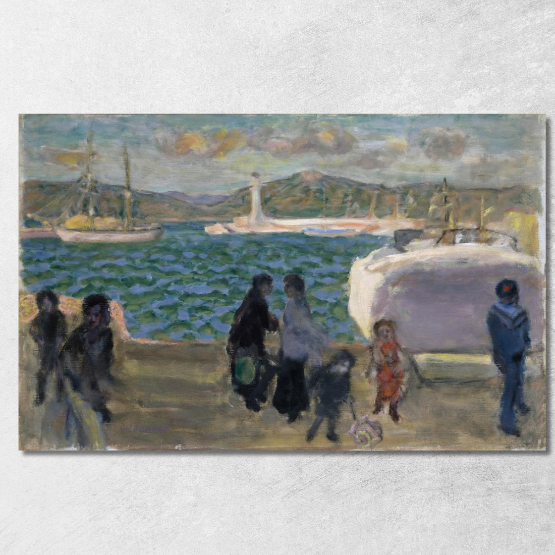 Il Golfo Nebbioso Ciel De Mistral Pierre Bonnard pbn71 quadro stampato su tela