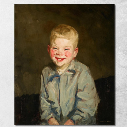 Ragazzo Che Ride Robert Henri rhn34 quadro stampato su tela