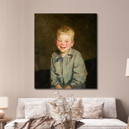 Ragazzo Che Ride Robert Henri rhn34 quadro stampato su tela