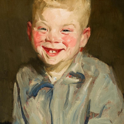 Ragazzo Che Ride Robert Henri rhn34 quadro stampato su tela