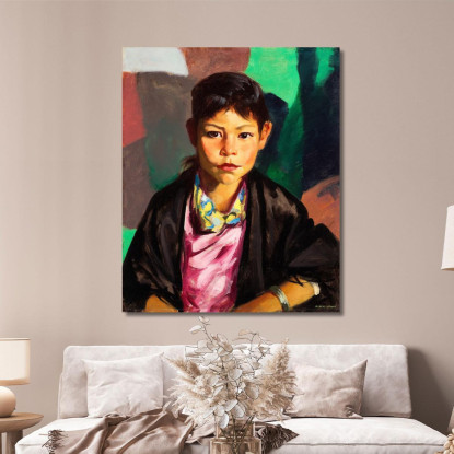 Pepita Robert Henri rhn54 quadro stampato su tela