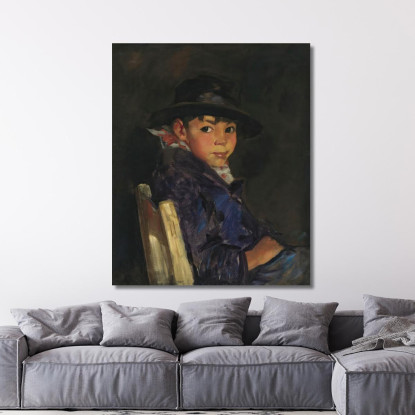 Giovane Sportivo Francisco Robert Henri rhn75 quadro stampato su tela