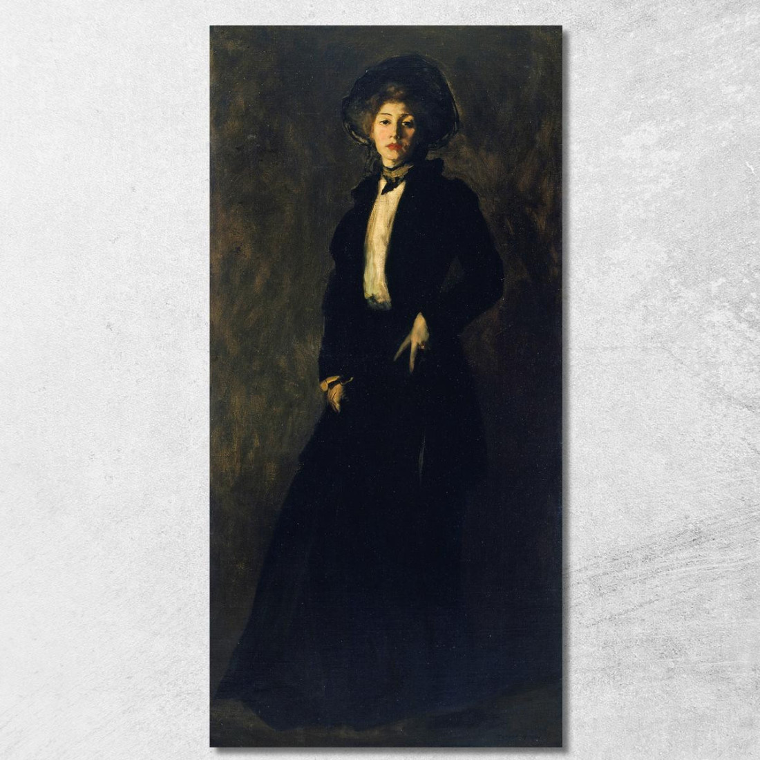 Giovane Donna In Nero Robert Henri rhn76 quadro stampato su tela Giovane Donna In Nero Robert Henri rhn76 quadro stampato su tela