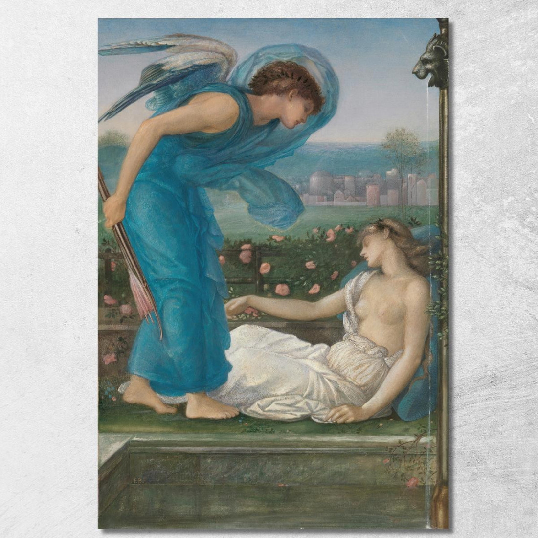 Amore E Psiche Sir Edward Coley Burne-Jones ecb9 quadro stampato su tela Amore E Psiche Sir Edward Coley Burne-Jones ecb9 quadro stampato su tela