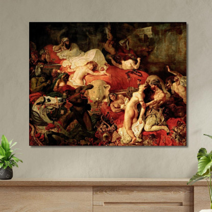 Morte Di Sardanapalo Eugène Delacroix edx27 quadro stampato su tela
