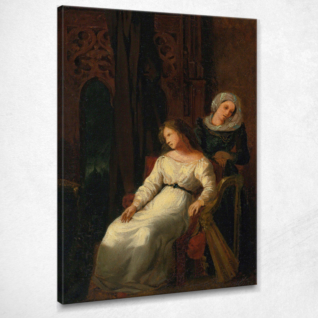 Desdemona Ed Emilia Eugène Delacroix edx29 quadro stampato su tela Desdemona Ed Emilia Eugène Delacroix edx29 quadro stampato su tela