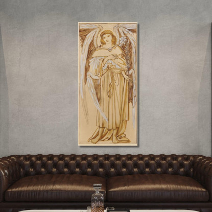 Gli Angeli Dei Domini Della Gerarchia Sir Edward Coley Burne-Jones ecb66 quadro stampato su tela