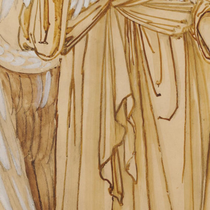 Gli Angeli Dei Domini Della Gerarchia Sir Edward Coley Burne-Jones ecb66 quadro stampato su tela