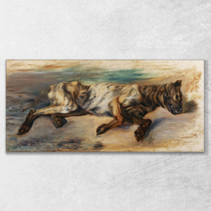 Studia Dopo Un Cane Morto Eugène Delacroix edx35 quadro stampato su tela