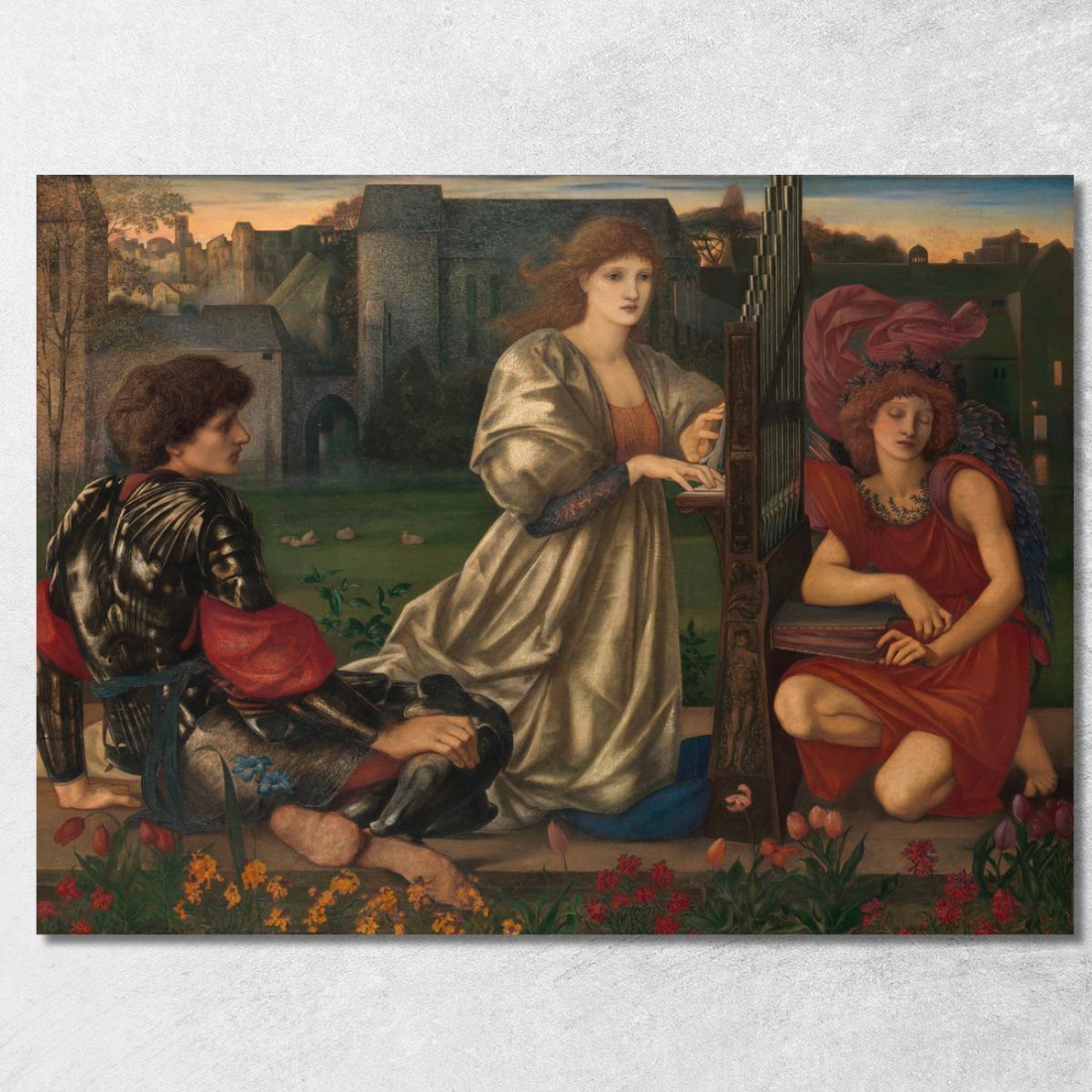 La Canzone D'Amore Sir Edward Coley Burne-Jones ecb88 quadro stampato su tela La Canzone D'Amore Sir Edward Coley Burne-Jones ecb88 quadro stampato su tela