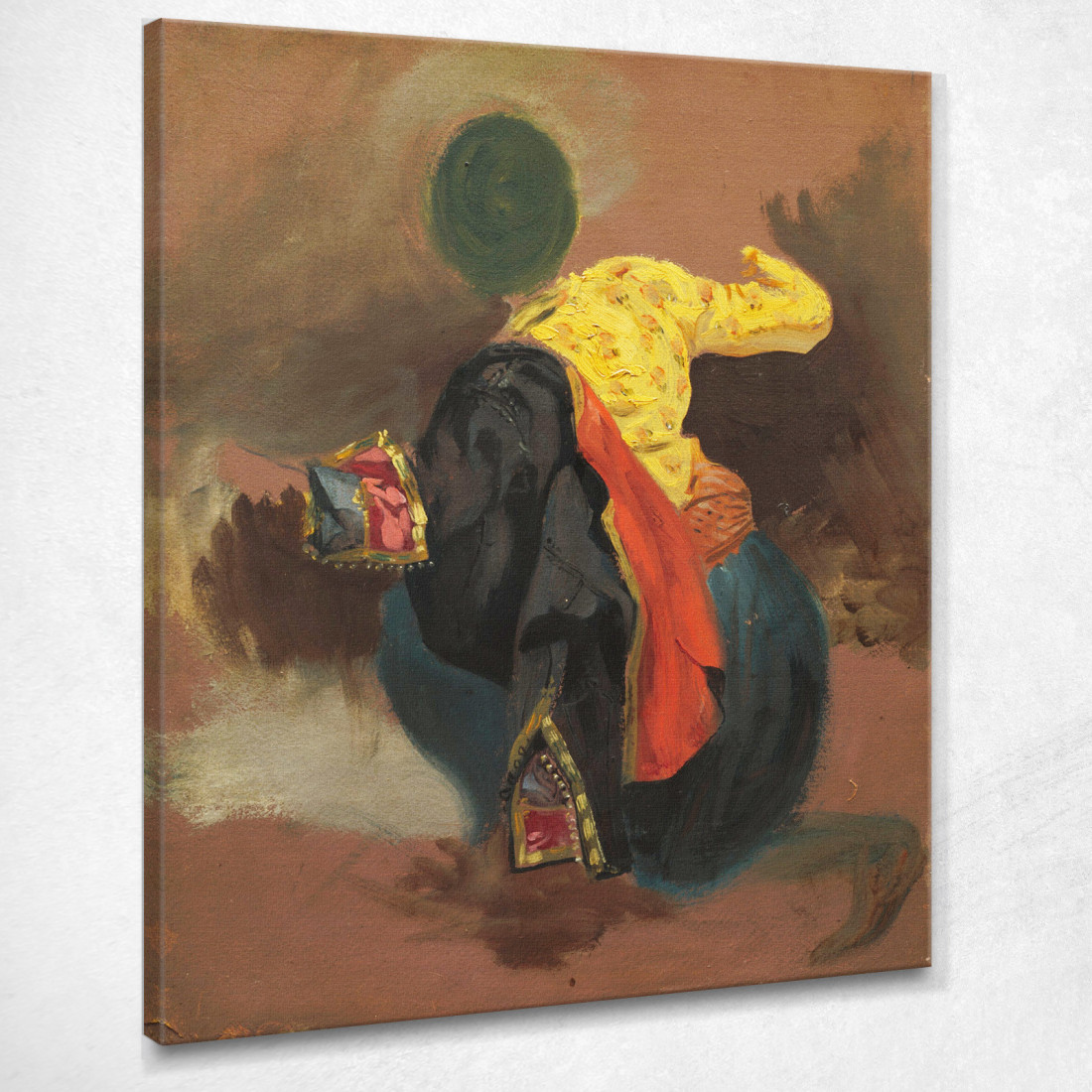 Figura In Costume Turco Eugène Delacroix edx40 quadro stampato su tela Figura In Costume Turco Eugène Delacroix edx40 quadro stampato su tela