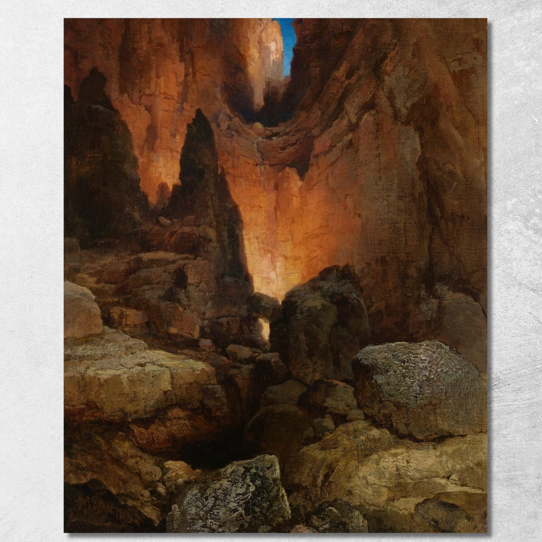 Un Lato Del Canyon Grand Canyon Dell'Arizona Thomas Moran tmr5 quadro stampato su tela Un Lato Del Canyon Grand Canyon Dell'Arizona Thomas Moran tmr5 quadro stampato su tela