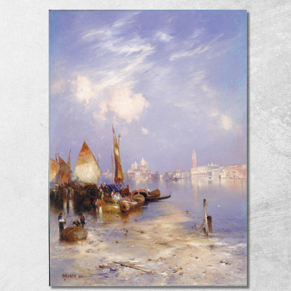 Una Vista Di Venezia Thomas Moran tmr6 quadro stampato su tela