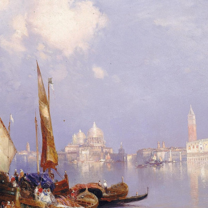 Una Vista Di Venezia Thomas Moran tmr6 quadro stampato su tela