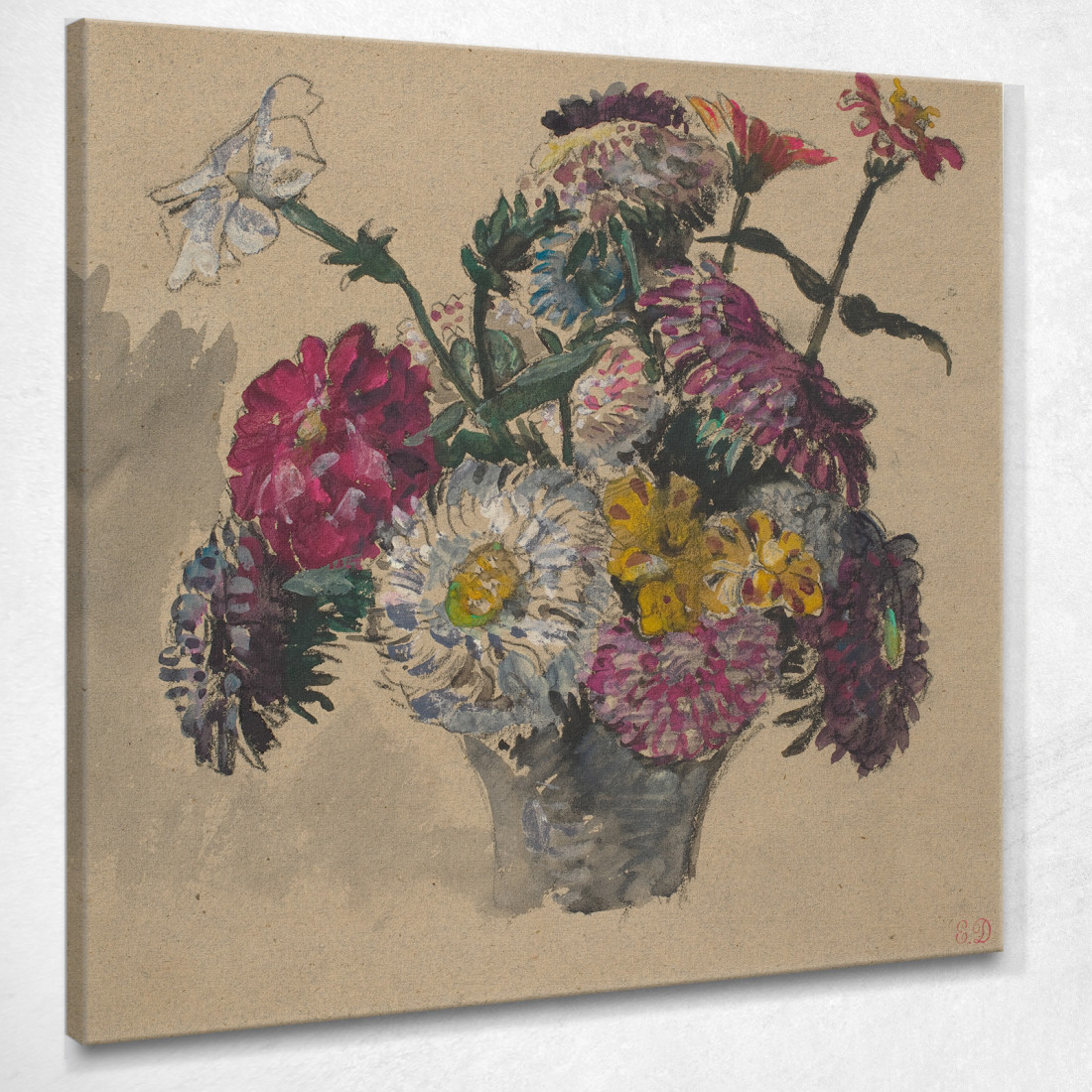 Fiori Eugène Delacroix edx41 quadro stampato su tela Fiori Eugène Delacroix edx41 quadro stampato su tela