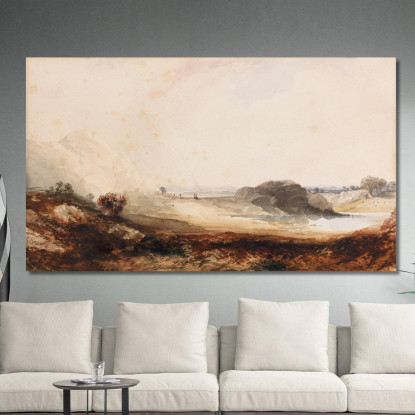 Paesaggio Alpino Thomas Moran tmr8 quadro stampato su tela