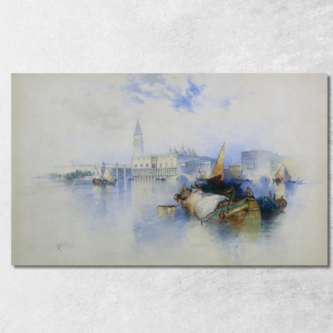 Bacino Di San Marco Thomas Moran tmr11 quadro stampato su tela Bacino Di San Marco Thomas Moran tmr11 quadro stampato su tela