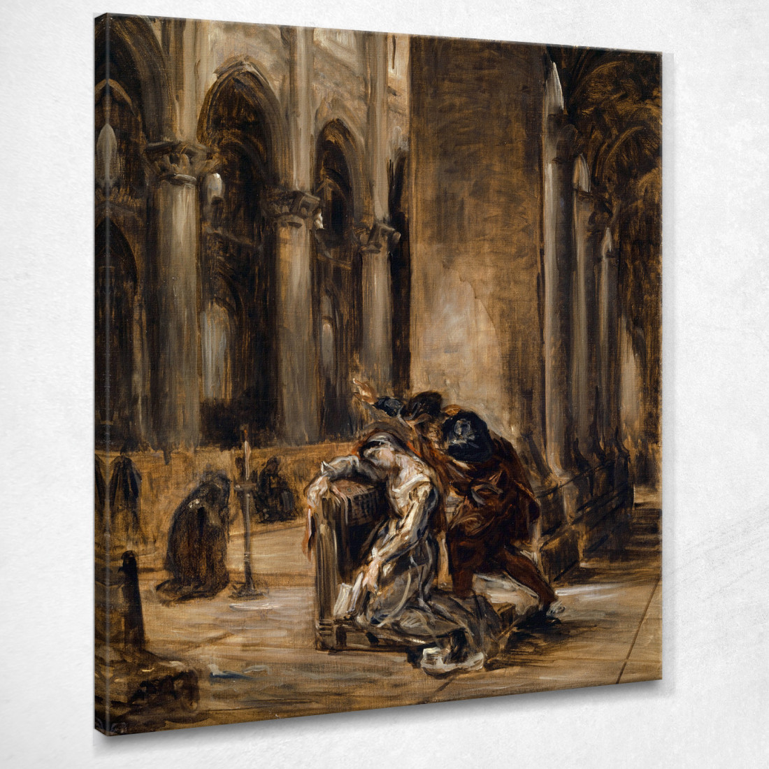 Gretchen Nella Chiesa Goethe Faust Parte I Scena Nella Cattedrale Eugène Delacroix edx46 quadro stampato su tela Gretchen Nella Chiesa Goethe Faust Parte I Scena Nella Cattedrale Eugène Delacroix edx46 quadro stampato su tela